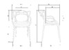 Миниатюра фото набор 3 шт стул обеденный dobrin masters lmzl-pp601-n3_p_b-03-13337 | 220svet.ru