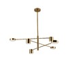 Миниатюра фото потолочная светодиодная люстра на штанге lightday kibi ld7866/6 | 220svet.ru
