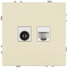 Миниатюра фото розетка эра galaxy 15-3110-02 комбинированная rj45+tv ip20 слоновая кость б0070778 | 220svet.ru