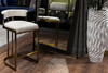 Миниатюра фото стул барный букле бежевый/матовое золото garda decor gy-08216 | 220svet.ru