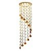 Миниатюра фото встраиваемый светильник ambrella light crystal k3440 cl/br/g | 220svet.ru