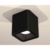 Миниатюра фото комплект накладного светильника ambrella light techno spot xs7841002 sbk черный песок (c7841, n7702) | 220svet.ru