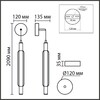 Миниатюра фото бра-подвесной светильник lumion trendy 6556/15wcl черный | 220svet.ru