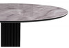 Миниатюра фото стол стеклянный woodville кэмерон 110х110х75 серый / черный 612873 | 220svet.ru
