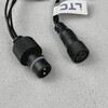 Миниатюра фото гирлянда бахрома 3,1x0,5м зеленая 220в 150 led провод черный пвх, ip54 ltc pil150-11-2g | 220svet.ru