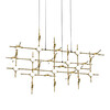 Миниатюра фото подвесная люстра delight collection molecular 30 black/gold | 220svet.ru