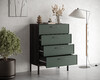 Миниатюра фото комод вертикальный с четырьмя ящиками николь nem18g | 220svet.ru