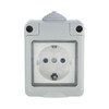 Миниатюра фото коробка для открытого монтажа lk studio lk45 с панелью серый 855003-1 | 220svet.ru