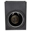 Миниатюра фото уличный настенный светильник uniel uul-p41a 6w/gu10 ip65 black ul-00010512 | 220svet.ru