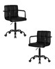 Миниатюра фото офисное кресло набор 2 шт dobrin terry black lm-9400-n_b-m_el-black-12590 | 220svet.ru