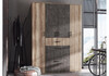 Миниатюра фото шкаф woodville паркинс железный камень / дуб каньон 546168 | 220svet.ru