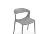 Миниатюра фото пластиковый стул woodville градно жесткий серый 629339 | 220svet.ru