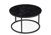 Миниатюра фото журнальный стол woodville плумерия черный 553550 | 220svet.ru