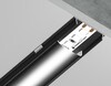 Миниатюра фото профиль накладной гибкий для светодиодной ленты ambrella illumination gp1600bk/bk | 220svet.ru