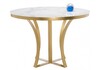 Миниатюра фото стол нейтон золото / белый мрамор | 220svet.ru