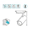 Миниатюра фото трековый светодиодный светильник gauss track light led tr070 | 220svet.ru
