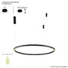 Миниатюра фото подвесной светодиодный светильник crystal lux fortuna sp88w led black | 220svet.ru
