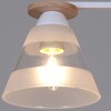 Миниатюра фото потолочная люстра reluce 01630-0.3-02 wh+wood | 220svet.ru