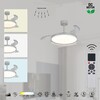 Миниатюра фото потолочная люстра-вентилятор mantra glass fan 9525 | 220svet.ru