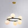 Миниатюра фото подвесная люстра arte lamp alcor a2224sp-6bk | 220svet.ru