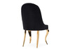 Миниатюра фото стул woodville gustav black / gold 15384 | 220svet.ru