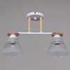 Миниатюра фото потолочная люстра reluce 01630-0.3-02 wh+wood | 220svet.ru
