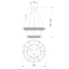 Миниатюра фото подвесной светодиодный светильник eurosvet 90241/2 белый/ серебро smart | 220svet.ru