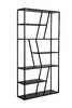 Миниатюра фото стеллаж черный 100*32*200см garda decor gy-08943 | 220svet.ru