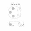 Миниатюра фото потолочный светильник iledex telescope d4774-40 sbk | 220svet.ru