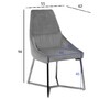 Миниатюра фото стул велюр светло-серый garda decor 30c-1185 ser | 220svet.ru