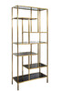 Миниатюра фото стеллаж золотистый garda decor 46as-sh1452-gold | 220svet.ru