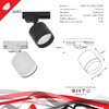 Миниатюра фото трековый светильник reluce 53007-9.3-001ld gx53 wt | 220svet.ru