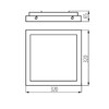 Миниатюра фото потолочный светодиодный светильник kanlux tybia m 25w-nw-se b 24647 | 220svet.ru