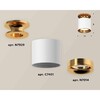 Миниатюра фото комплект накладного светильника ambrella light techno spot xs7401122 swh/pyg белый песок/золото желтое полированное (n7929, c7401, n7014) | 220svet.ru