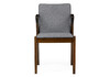 Миниатюра фото стул деревянный woodville artis cappuccino / grey 15414 | 220svet.ru