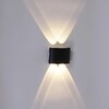 Миниатюра фото уличный настенный светодиодный светильник reluce 86832-9.2-004kt led4*1w bk | 220svet.ru