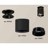 Миниатюра фото комплект накладного светильника ambrella light techno spot xs7402062 sbk/pbk черный песок/черный полированный (n7926, c7402, n7031) | 220svet.ru