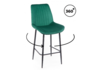 Миниатюра фото барный стул вращающийся woodville седа 360 зеленый (zd 667) / черный 632616 | 220svet.ru