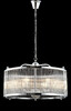 Миниатюра фото подвесная люстра crystal lux tadeo sp6 d600 chrome/transparente | 220svet.ru