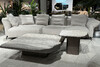 Миниатюра фото стол журнальный travertine 120*120*29см garda decor 58db-24056 | 220svet.ru