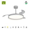 Миниатюра фото потолочная люстра-вентилятор mantra glass fan 9525 | 220svet.ru