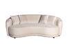 Миниатюра фото диван трехместный бежевый garda decor 102an-33832 | 220svet.ru