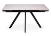 Миниатюра фото керамический стол раскладной 140(200)х80 woodville вилли серый / черный 625828 | 220svet.ru