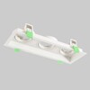 Миниатюра фото встраиваемый светильник crystal lux clt 068c3 wh | 220svet.ru