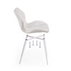 Миниатюра фото стул на металлокаркасе woodville вальд экокожа белый / белый глянец 464191 | 220svet.ru