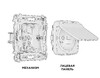 Миниатюра фото розетка с крышкой ip44 ambrella volt quant omega mo128010 | 220svet.ru