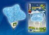 Миниатюра фото настенный светодиодный светильник (10334) uniel dtl-309-звездочка/blue/1led/0,1w | 220svet.ru