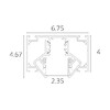 Миниатюра фото шинопровод магнитный для натяжного потолка arte lamp linea-accessories a474306 3м | 220svet.ru