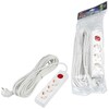 Миниатюра фото удлинитель uniel ultra 3гн х 10м с/з s-gcu3-10b white ul-00010014 | 220svet.ru