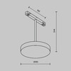 Миниатюра фото трековый магнитный светодиодный светильник maytoni plato tr131-4-15w-ds-b | 220svet.ru